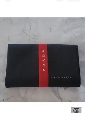 PRADA Luna Rossa Men Unisex XL Jet Set Toiletry Bag Travel Pouch